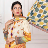 Orchid Mid-Summer Printed unstitched 3pc Cotton Suit, Women, 3Pcs Shalwar Suit, Regalia Textiles, Chase Value