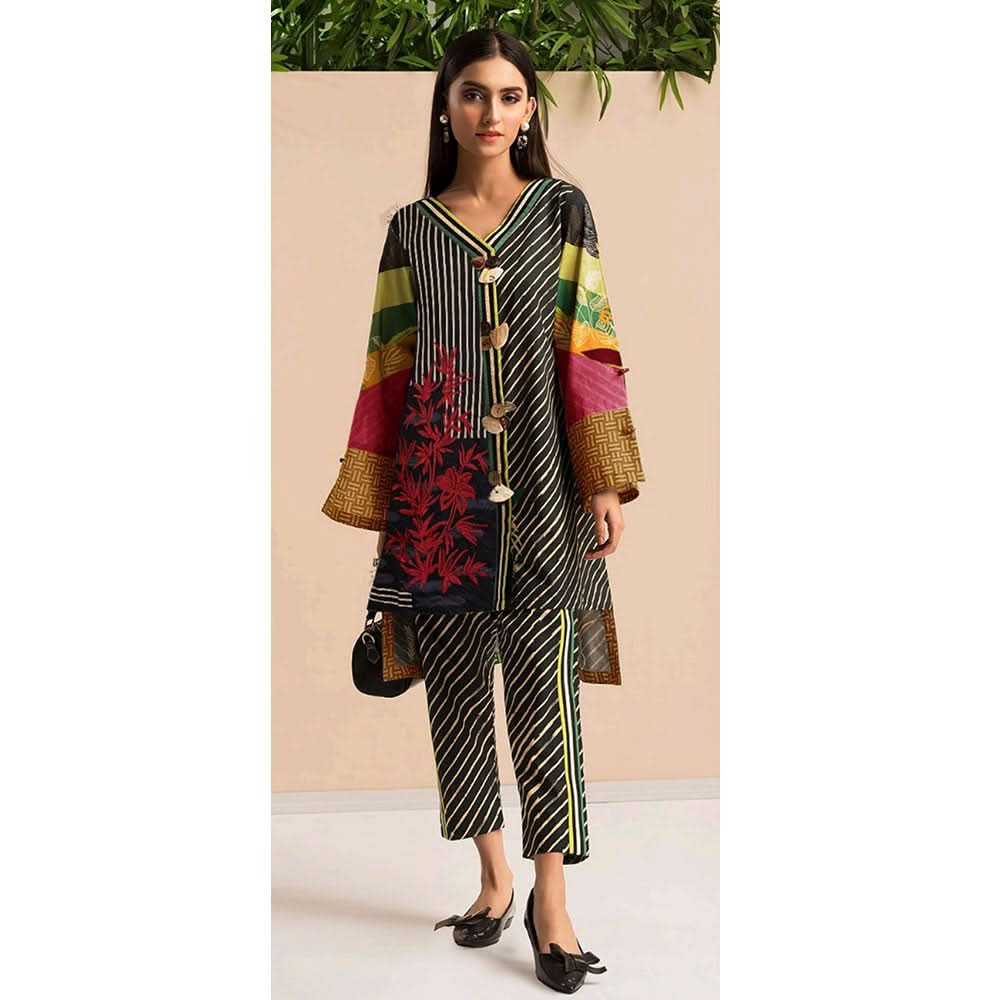 BIN HAMEED Printed Embroidered unstitched 3pc Suit V-9, Women, 3Pcs Shalwar Suit, Rana Arts, Chase Value