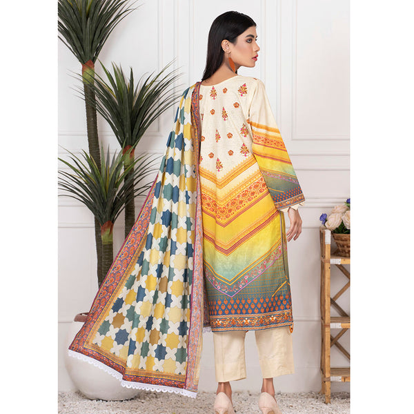 Orchid Mid-Summer Printed unstitched 3pc Cotton Suit, Women, 3Pcs Shalwar Suit, Regalia Textiles, Chase Value