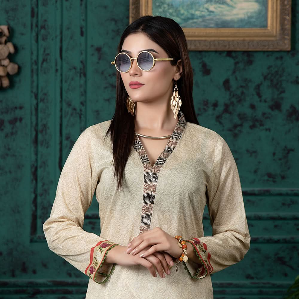 Regalia Digital Printed Unstitched Kurti V-2 - 1, Women, Unstitched Kurti, Regalia Textiles, Chase Value
