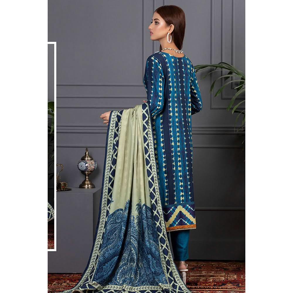 Orchid Modal Satin Digital Printed Un-Stitched 3 Pcs Suit - 1, Women, 3Pcs Shalwar Suit, Orchid, Chase Value