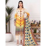Orchid Mid-Summer Printed unstitched 3pc Cotton Suit, Women, 3Pcs Shalwar Suit, Regalia Textiles, Chase Value