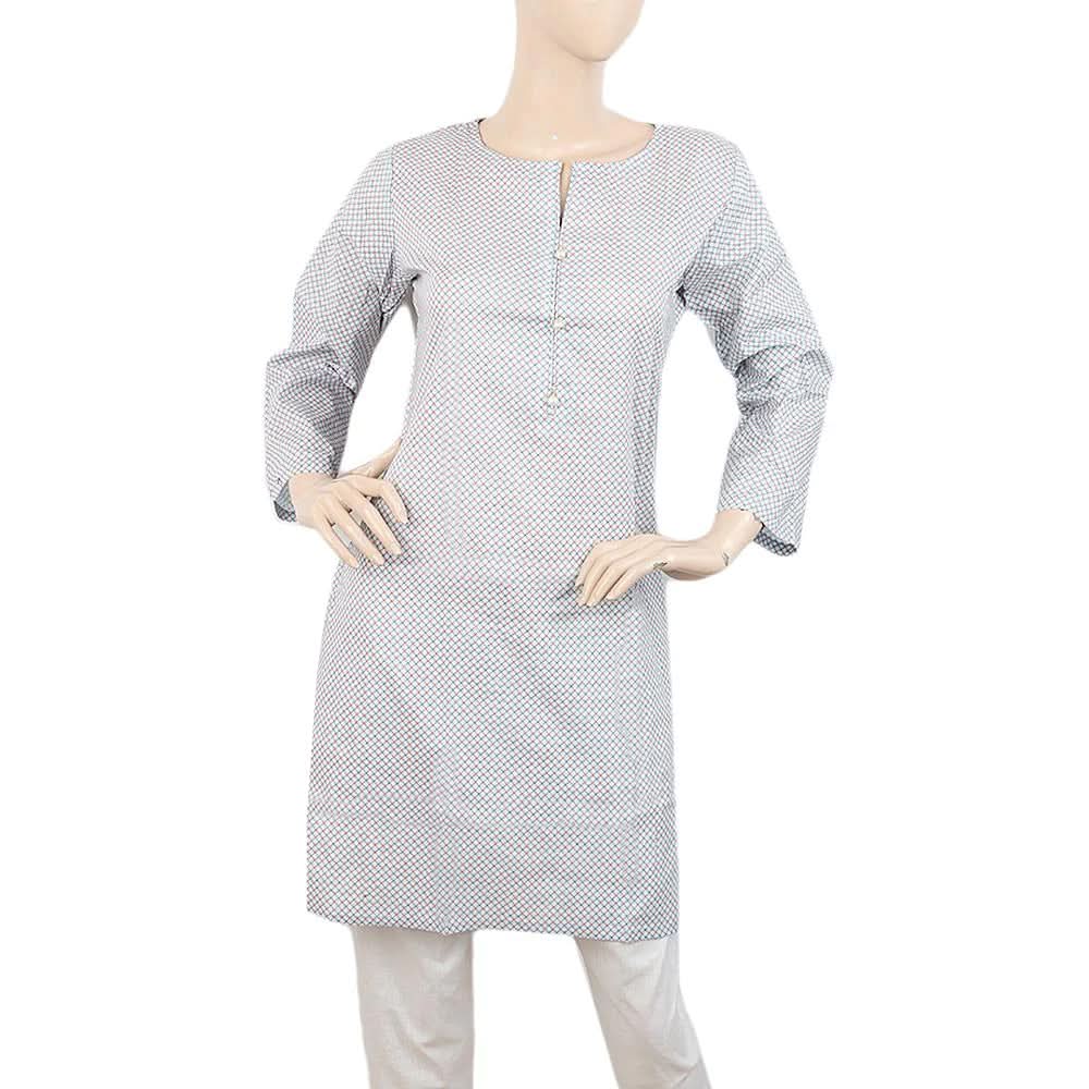 Women's Printed Kurti - Blue, Women, Ready Kurtis, Chase Value, Chase Value