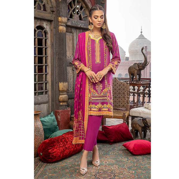 Salina Digital Khaddar Printed 3 Pcs Un-Stitched Suit V-1 - 2, Women, 3Pcs Shalwar Suit, Regalia Textiles, Chase Value