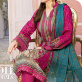 Aisha Alishba Lawn 3Pcs Unstitched Suit - 2, Women, 3Pcs Shalwar Suit, VS Textiles, Chase Value