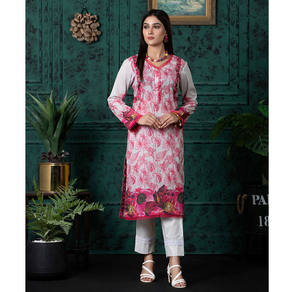 Regalia Digital Printed Un-Stitched Kurti V-1 - 2, Women, Unstitched Kurti, Regalia Textiles, Chase Value