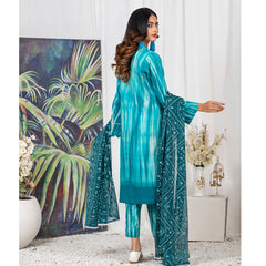 TIE & DYE Printed Cotton 3 Pcs Un-Stitched Suit - 2, Women, 3Pcs Shalwar Suit, ZS Textiles, Chase Value
