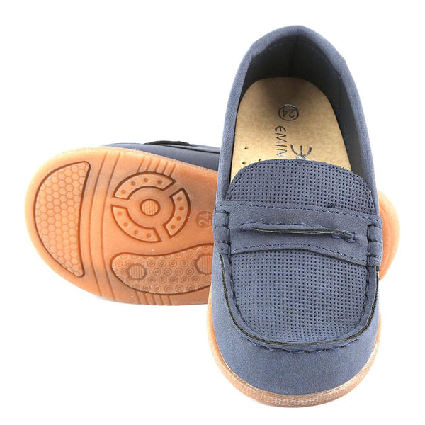 Boys Loafer (021-1) - Navy Blue - test-store-for-chase-value
