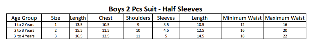 Boys 2 Pcs Suit Half Sleeves - Blue, Kids, Boys Sets And Suits, Chase Value, Chase Value