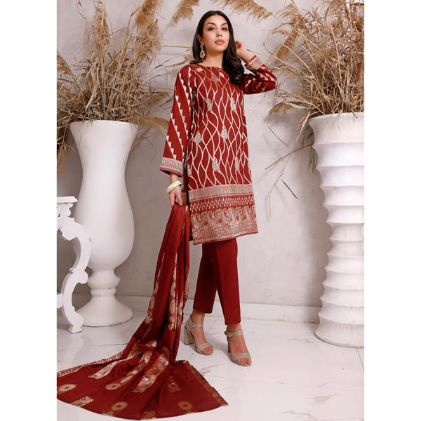 Eminent Jacquard Printed Broshia Lawn Unstitched 3Pcs Suit - B4, Women, 3Pcs Shalwar Suit, Eminent, Chase Value