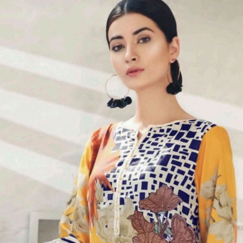 BIN HAMEED Printed Embroidered unstitched 3pc Suit V-9, Women, 3Pcs Shalwar Suit, Rana Arts, Chase Value