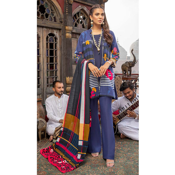 Salina Digital Khaddar Printed 3 Pcs Un-Stitched Suit V-1 - 3, Women, 3Pcs Shalwar Suit, Regalia Textiles, Chase Value