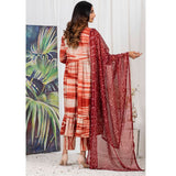 TIE & DYE Printed Cotton 3 Pcs Un-Stitched Suit - 3, Women, 3Pcs Shalwar Suit, ZS Textiles, Chase Value