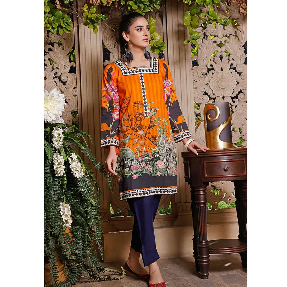 Halime Sultan Unstitched Printed Kurti 3 - V1, Women, Unstitched Kurti, Halime Sultan, Chase Value