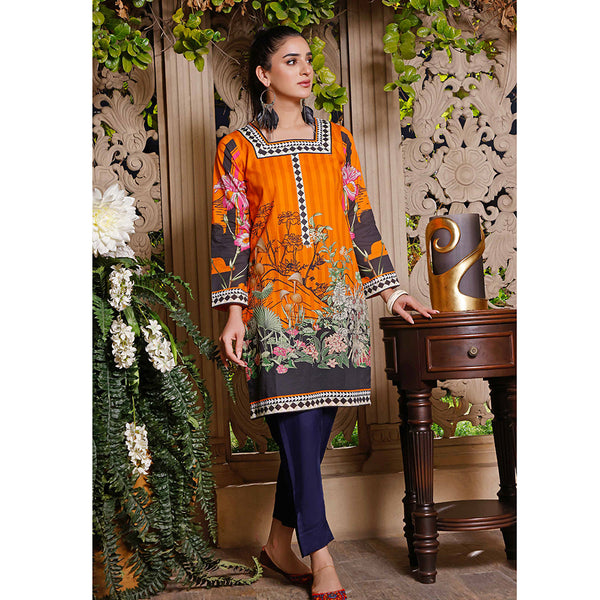 Halime Sultan Unstitched Printed Kurti 3 - V1, Women, Unstitched Kurti, Halime Sultan, Chase Value