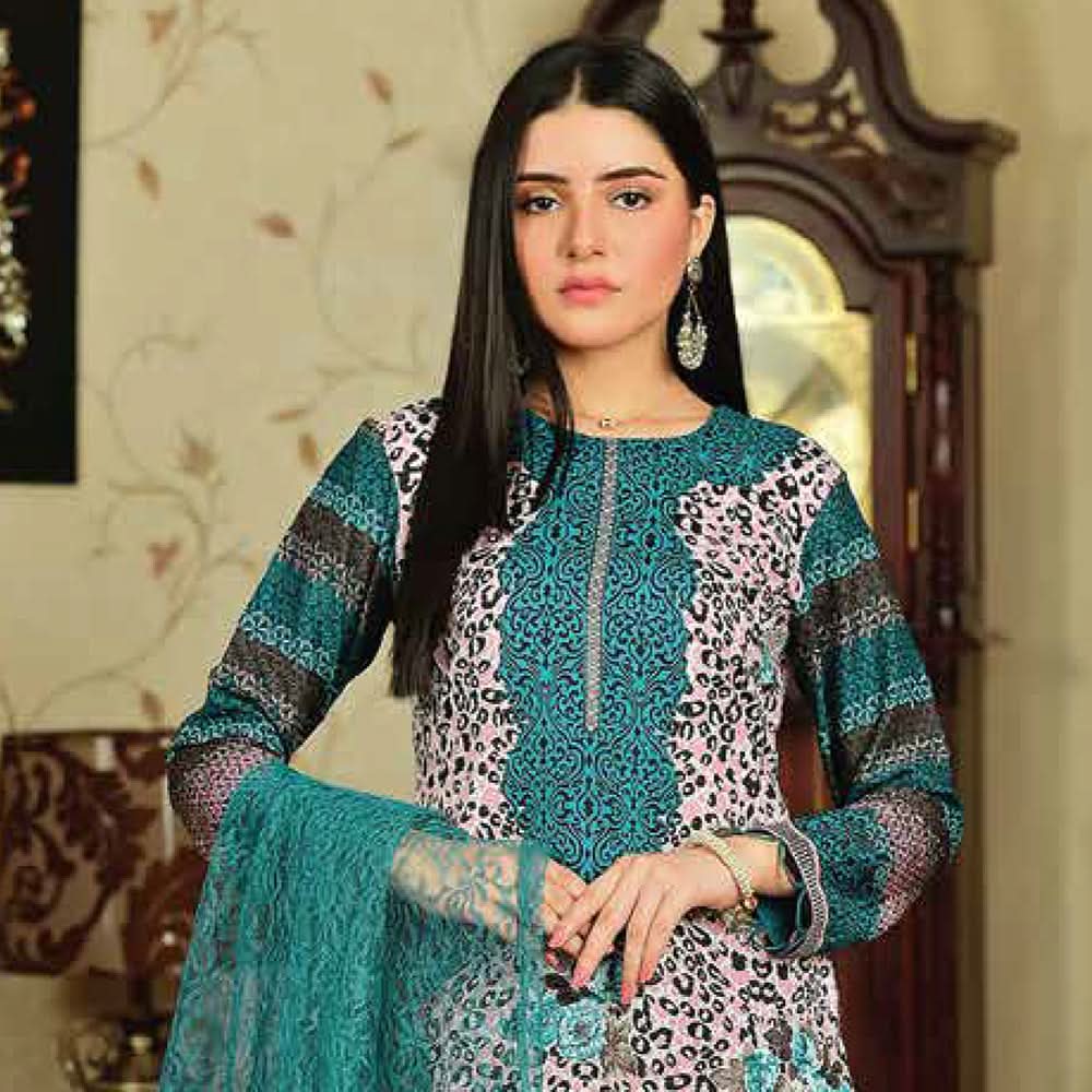 Malai Unstitched 3Pcs Suit - 003, Women, 3Pcs Shalwar Suit, Chase Value, Chase Value