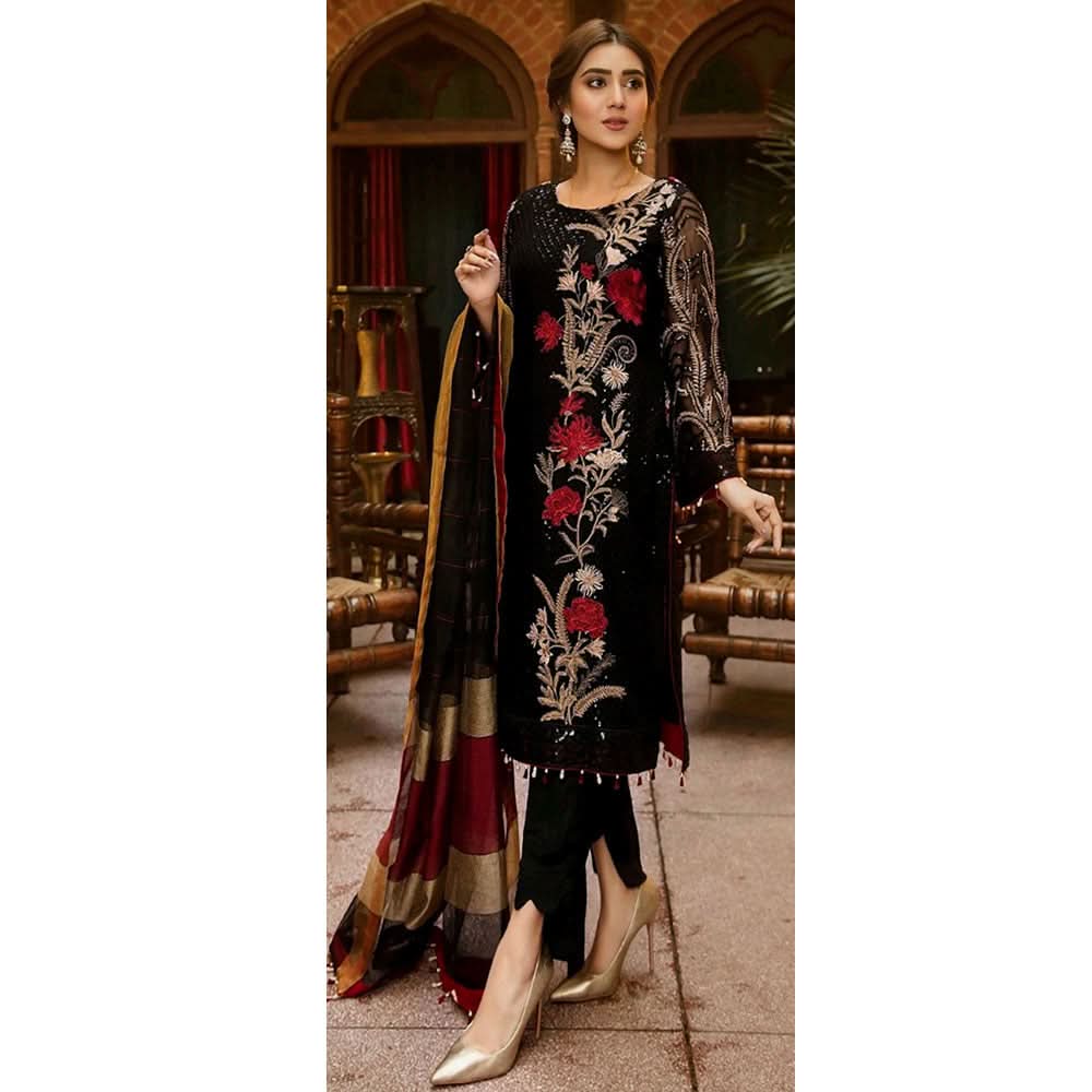 BIN HAMEED Printed Embroidered unstitched 3pc Suit V-9, Women, 3Pcs Shalwar Suit, Rana Arts, Chase Value