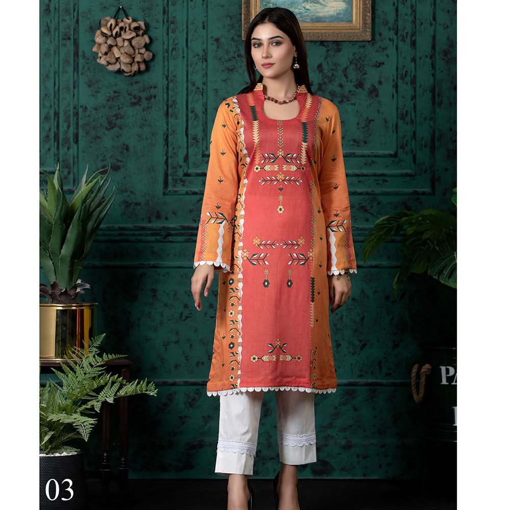 Regalia Digital Printed Unstitched Kurti V-2 - 3, Women, Unstitched Kurti, Regalia Textiles, Chase Value