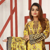 Libas Printed & Embroidered 3 Pcs Un-Stitched Suit Vol 1 - 3-A, Women, 3Pcs Shalwar Suit, Shariq Textiles, Chase Value