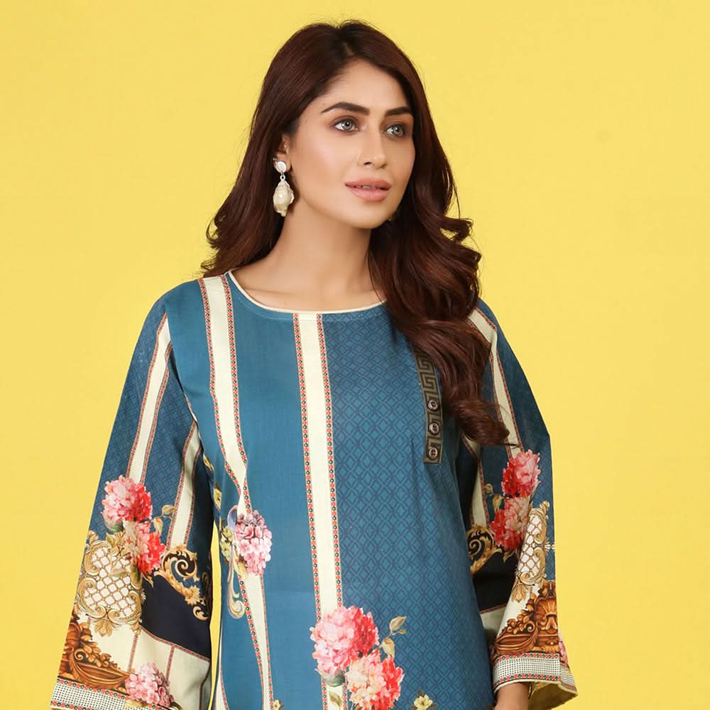 Regalia Tunic Printed Cambric Lawn Unstitched Kurti Vol-03 - (04), Women, Unstitched Kurtis, Regalia Textiles, Chase Value