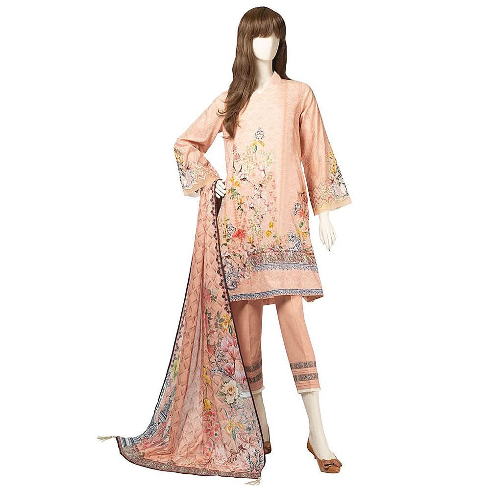 Saya Digital Printed Lawn Un-Stitched 1 Piece Kurti - 0412, , Chase Value, Chase Value