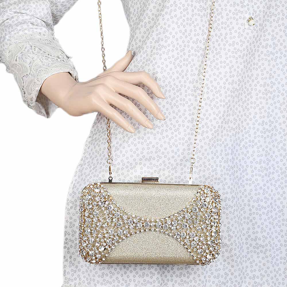 Women's Bridal Clutch - Golden, Women, Clutches, Chase Value, Chase Value