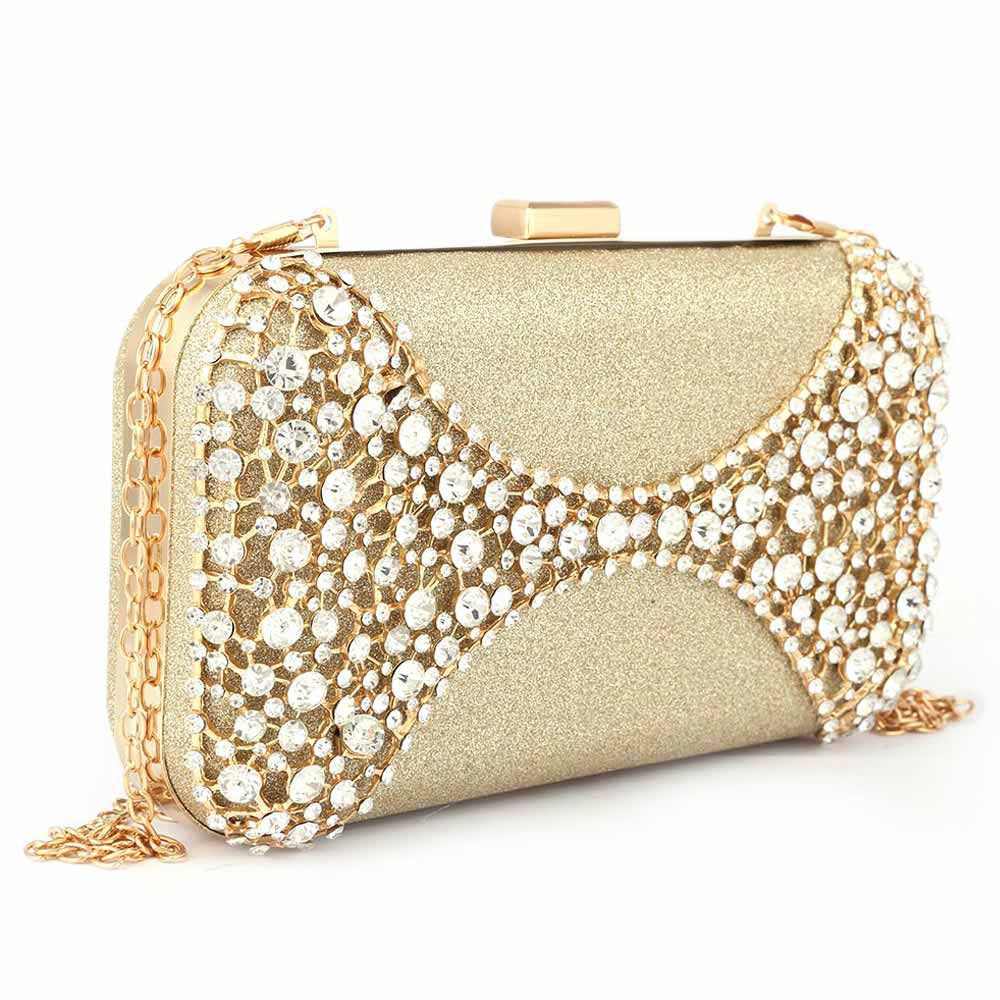 Women's Bridal Clutch - Golden, Women, Clutches, Chase Value, Chase Value