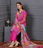 Orchid Modal Satin Digital Printed Un-Stitched 3 Pcs Suit - 4, Women, 3Pcs Shalwar Suit, Orchid, Chase Value