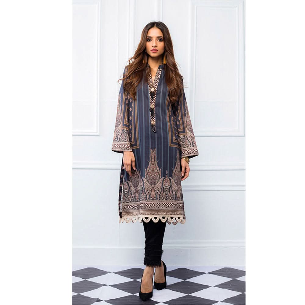 Regalia Tunic Printed Cambric Lawn Un-Stitched Kurti Vol 4 - 05, Women, Unstitched Kurti, Regalia Textiles, Chase Value