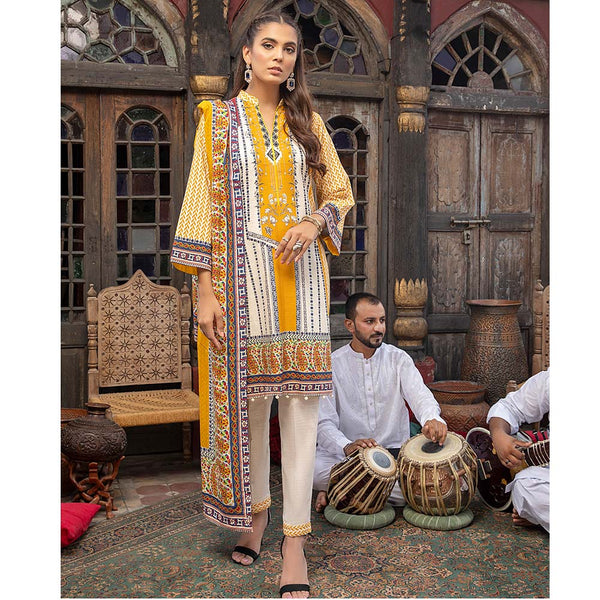 Salina Digital Khaddar Printed 3 Pcs Un-Stitched Suit V-1 - 5, Women, 3Pcs Shalwar Suit, Regalia Textiles, Chase Value