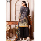 Halime Sultan Digital Printed Lawn 3Pcs Unstitched Suit V1 - 5, Women, 3Pcs Shalwar Suit, Halime Sultan, Chase Value