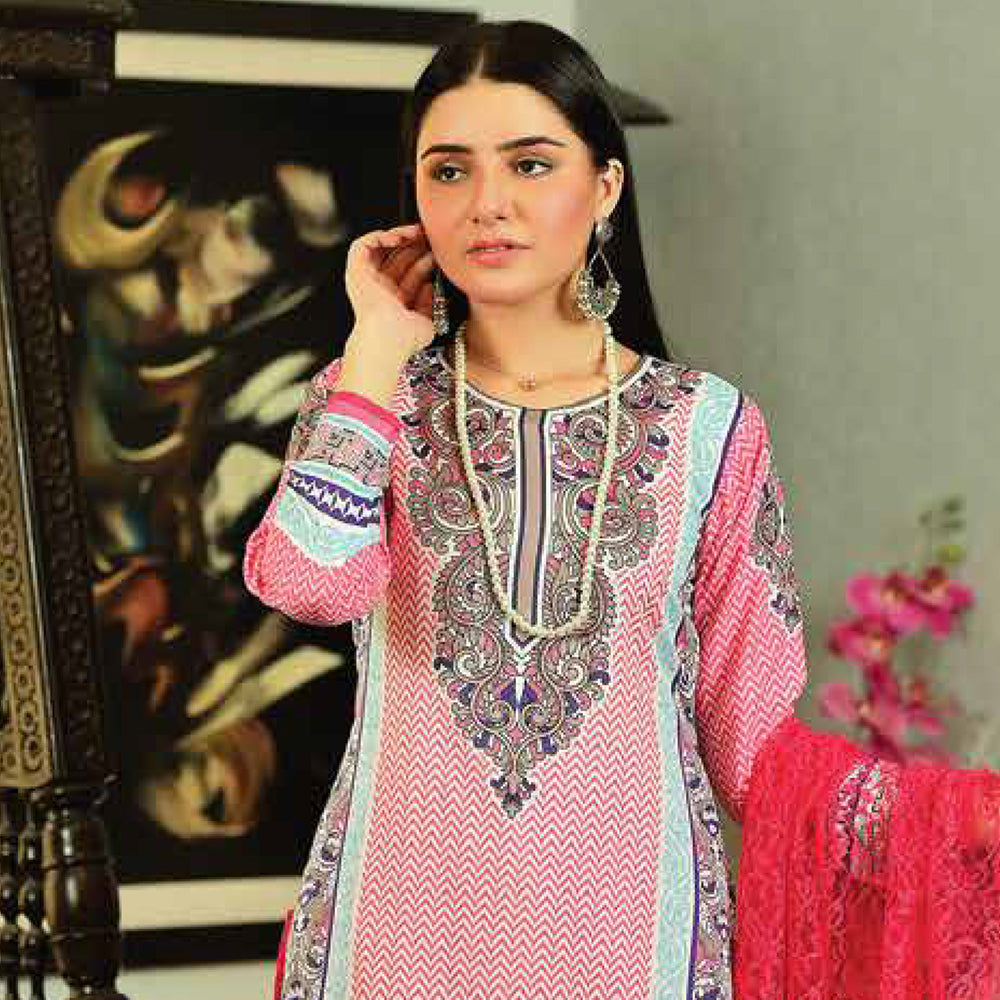 Malai Unstitched 3Pcs Suit - 005, Women, 3Pcs Shalwar Suit, Chase Value, Chase Value