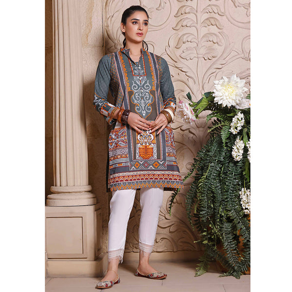 Halime Sultan Unstitched Printed Kurti 5 - V1, Women, Unstitched Kurti, Halime Sultan, Chase Value