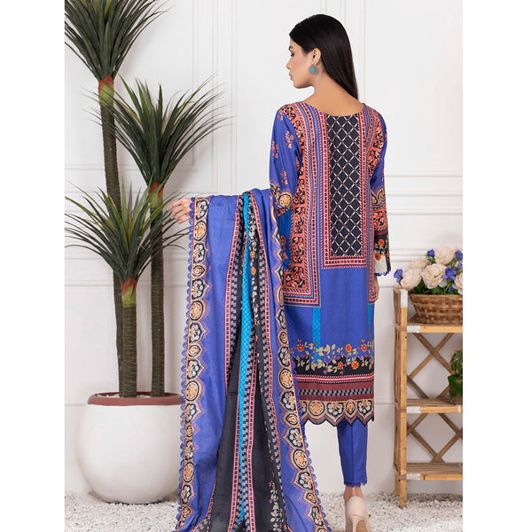 Orchid Mid-Summer Printed unstitched 3pc Cotton Suit, Women, 3Pcs Shalwar Suit, Regalia Textiles, Chase Value