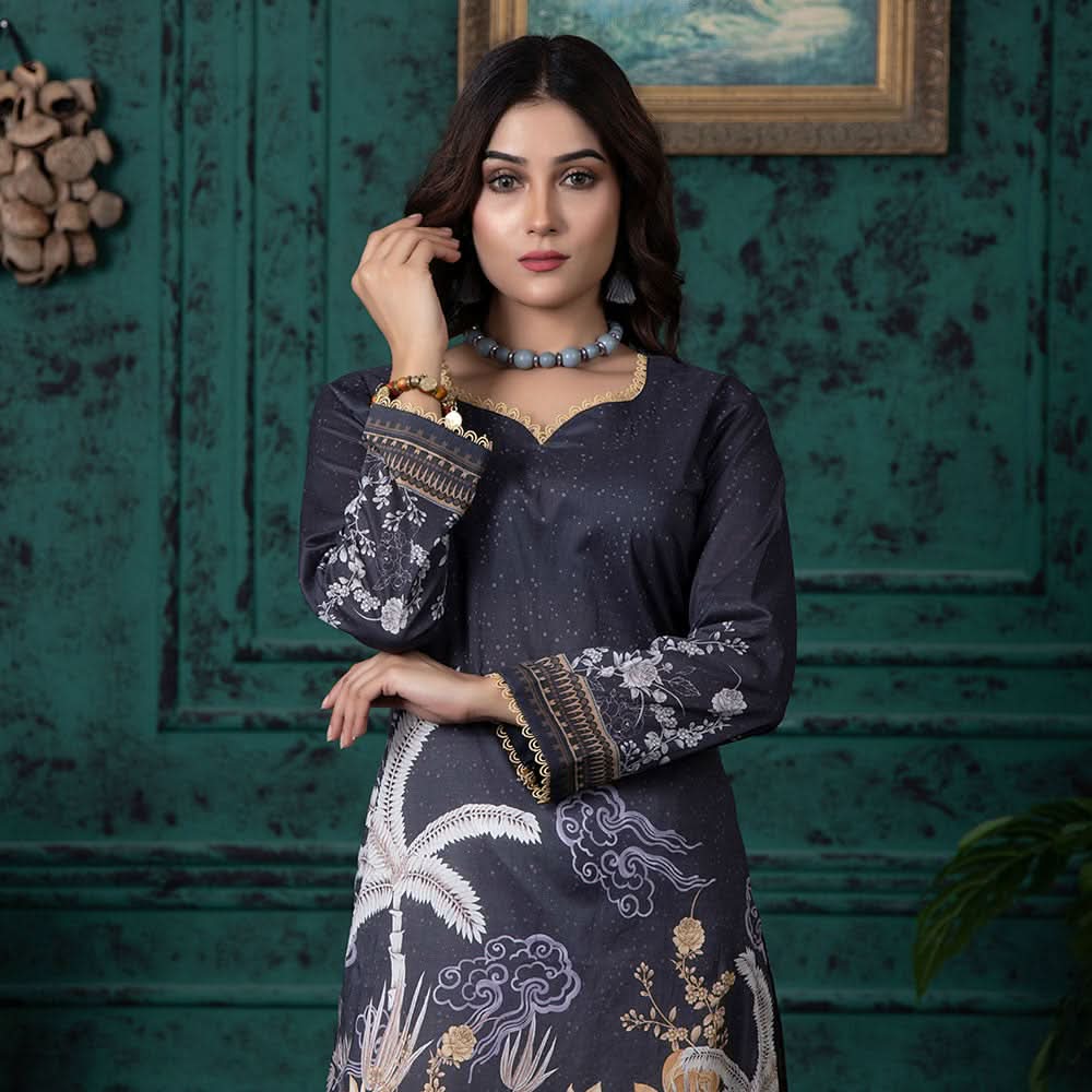 Regalia Digital Printed Un-Stitched Kurti V-1 - 6, Women, Unstitched Kurti, Regalia Textiles, Chase Value