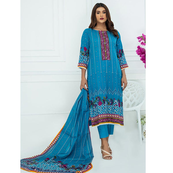 Sahil Printed Cotton 3 Pcs Un-Stitched Suit Vol 3 - 06, Women, 3Pcs Shalwar Suit, ZS Textiles, Chase Value