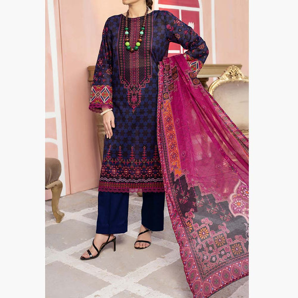 Aisha Alishba Lawn 3Pcs Unstitched Suit - 6, Women, 3Pcs Shalwar Suit, VS Textiles, Chase Value