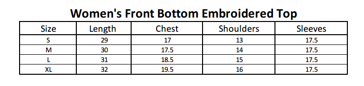 Women's Front Bottom Embroidered Top - Purple, Women, T-Shirts And Tops, Chase Value, Chase Value