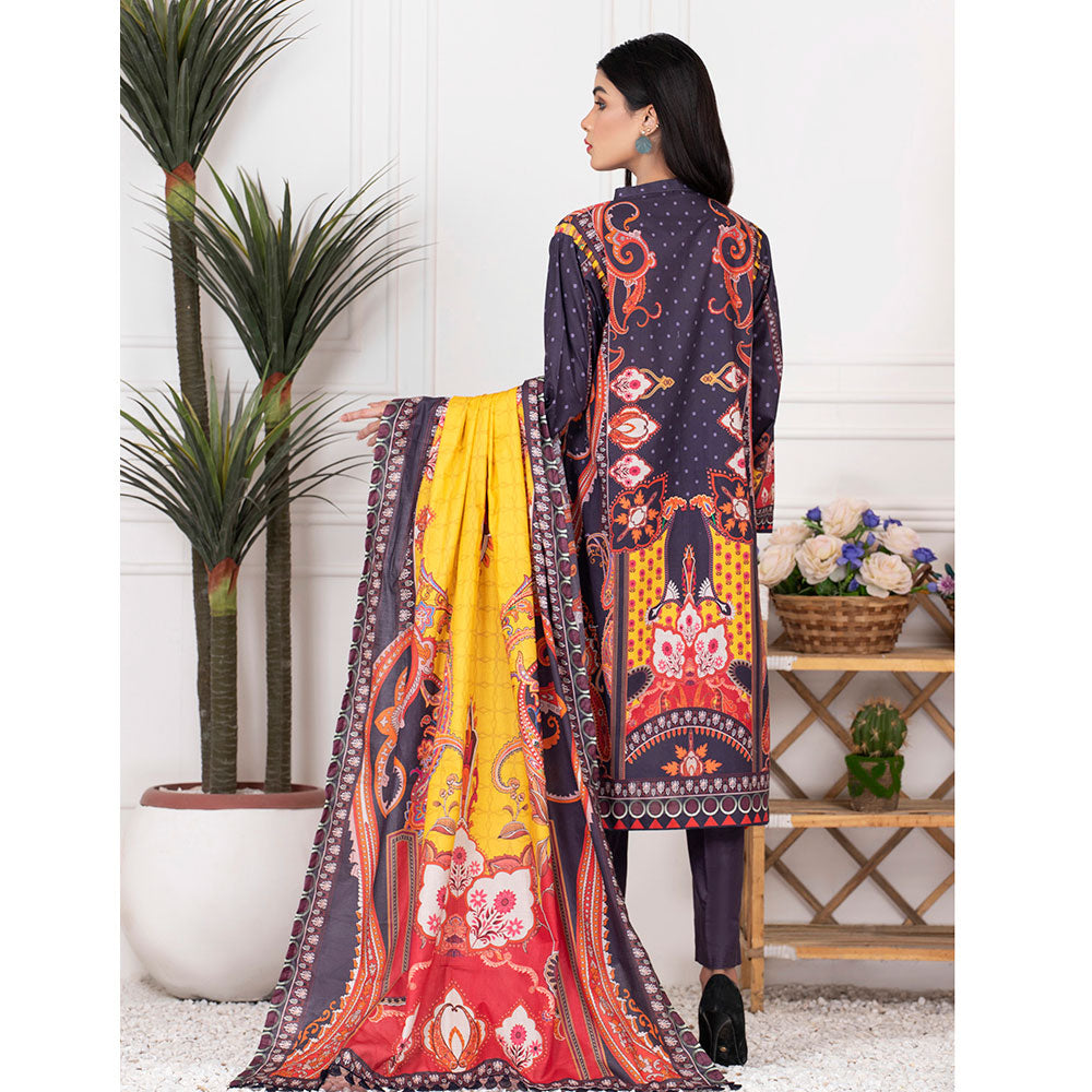 Orchid Mid-Summer Printed unstitched 3pc Cotton Suit, Women, 3Pcs Shalwar Suit, Regalia Textiles, Chase Value