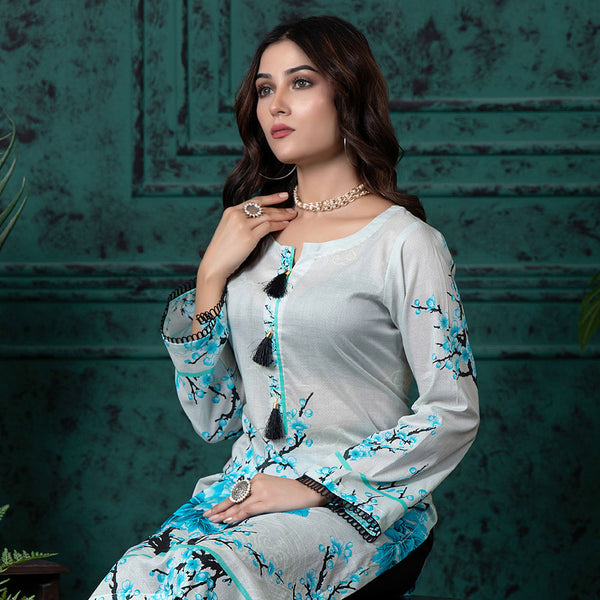 Regalia Digital Printed Un-Stitched Kurti V-1 - 7, Women, Unstitched Kurti, Regalia Textiles, Chase Value