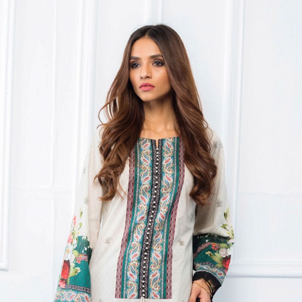 Regalia Tunic Printed Cambric Lawn Un-Stitched Kurti Vol 4 - 07, Women, Unstitched Kurti, Regalia Textiles, Chase Value