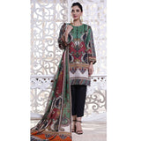 Halime Sultan Khaddar Digital Printed 3Pcs Unstitched Suit - 7, Women, 3Pcs Shalwar Suit, Chase Value, Chase Value