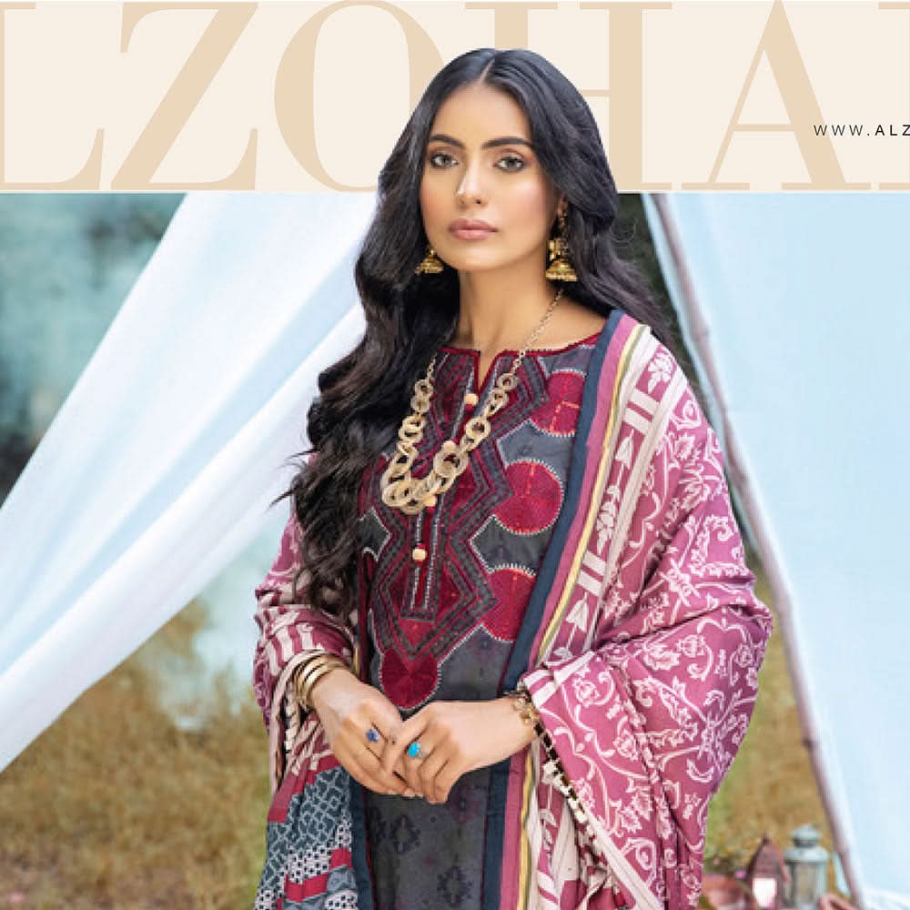AL Zohaib unstitched 3pc Embroidered Shawl Collection, Women, 3Pcs Shalwar Suit, Al-Zohaib Textiles, Chase Value