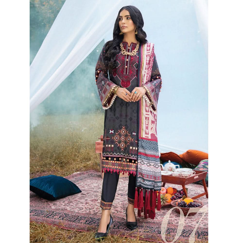 AL Zohaib unstitched 3pc Embroidered Shawl Collection, Women, 3Pcs Shalwar Suit, Al-Zohaib Textiles, Chase Value