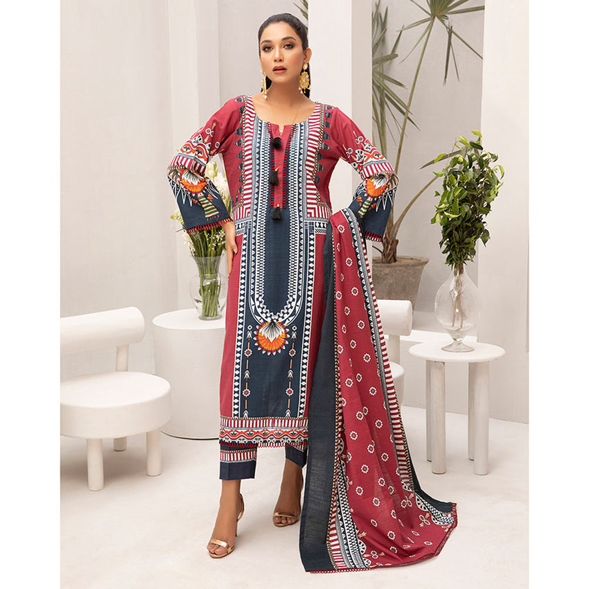 Salina Digital Printed Khaddar Unstitched 3 Pcs Suit V-2, Women, 3Pcs Shalwar Suit, Regalia Textiles, Chase Value