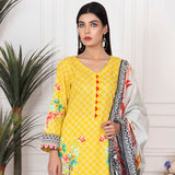 Orchid Mid-Summer Printed unstitched 3pc Cotton Suit, Women, 3Pcs Shalwar Suit, Regalia Textiles, Chase Value