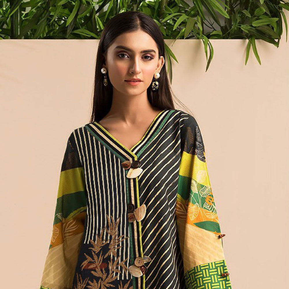 BIN HAMEED Printed Embroidered unstitched 3pc Suit V-8, Women, 3Pcs Shalwar Suit, Rana Arts, Chase Value