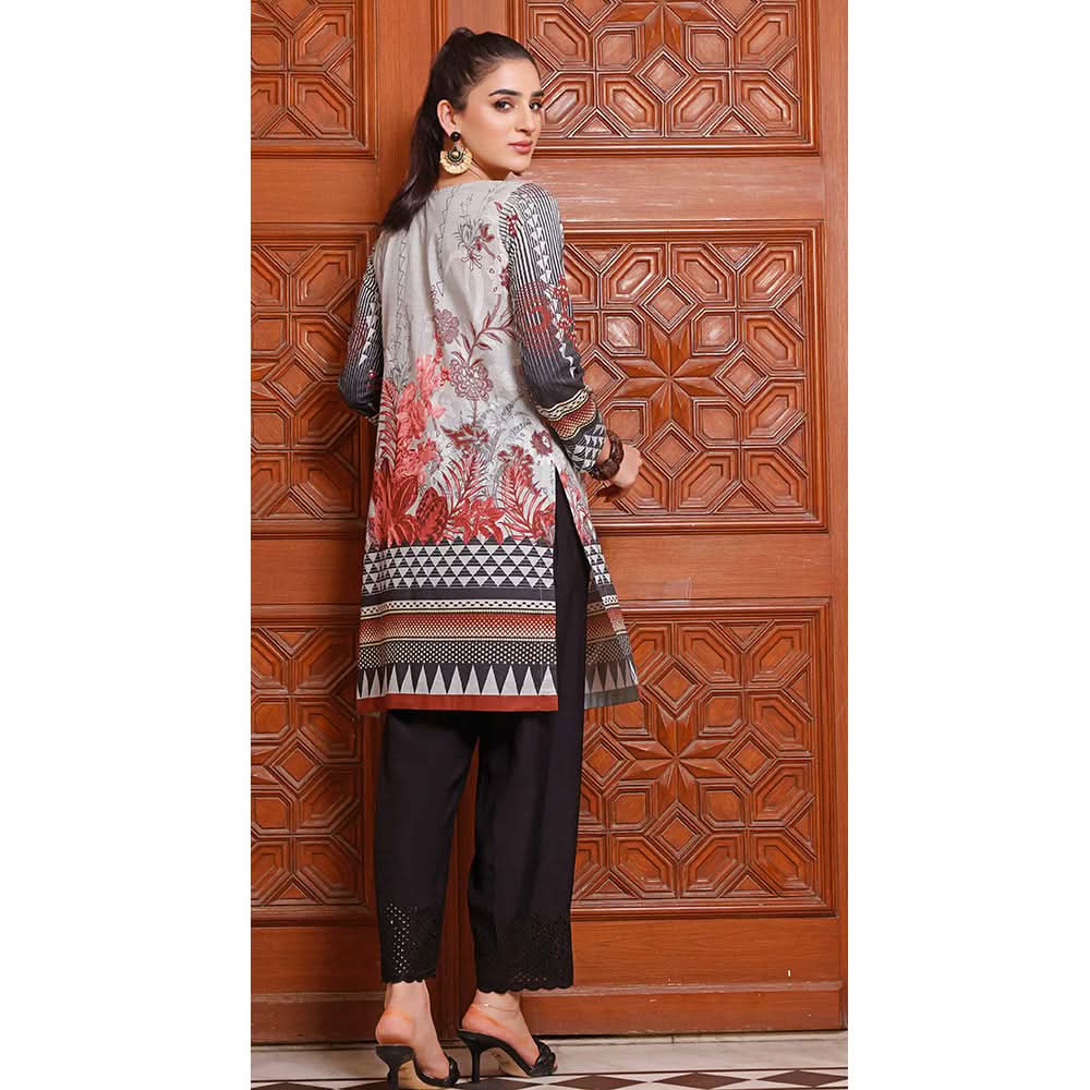 Halime Sultan Unstitched Printed Kurti 7 - V1, Women, Unstitched Kurti, Halime Sultan, Chase Value