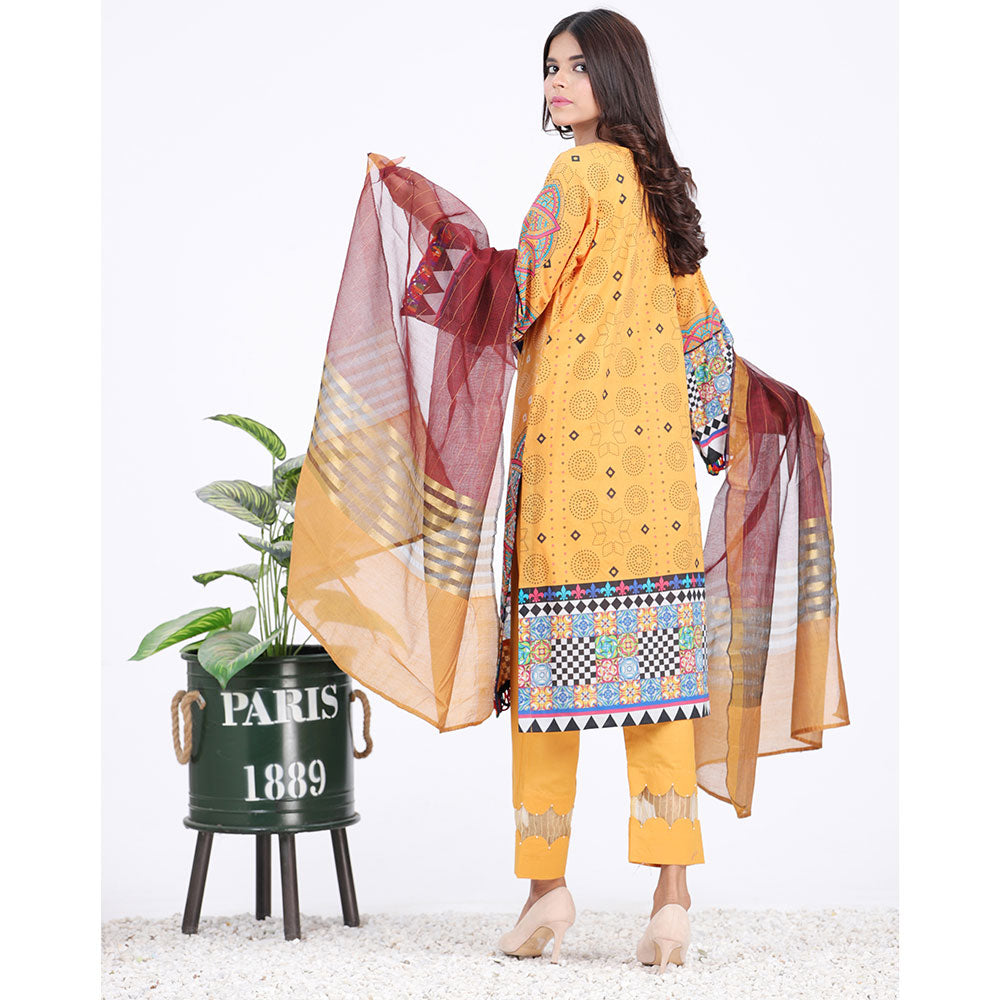 Eminent Digital Printed 3 Pcs Unstitched Suit with Fancy Dupatta Vol 1 - 8, Women, 3Pcs Shalwar Suit, Eminent, Chase Value