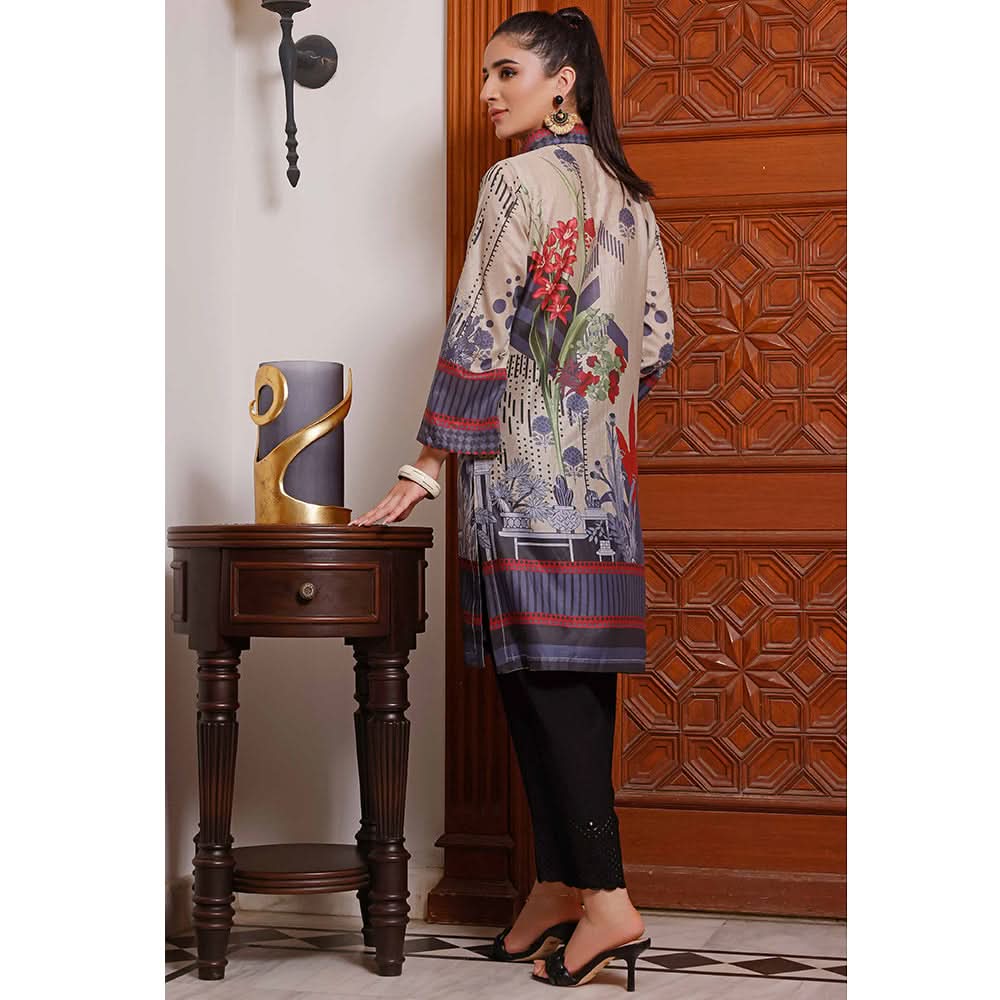 Halime Sultan Unstitched Printed Kurti 8 - V1, Women, Unstitched Kurti, Halime Sultan, Chase Value